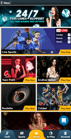 Playexch Casino Login